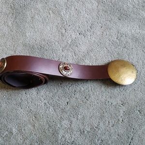 EUC Perry Ellis Sz M/L brown leather belt